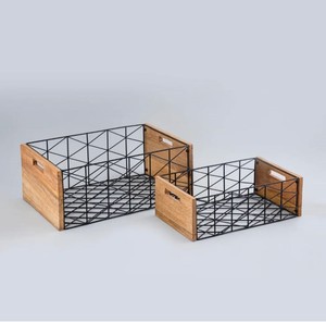 Hot Sale Customized Multipurpose Metal Rectangle Home Kitchen Fruit Vegetable <b>Toy</b> <b>Basket</b> Wire Mesh <b>Storage</b> <b>Basket</b> - Product Image 4