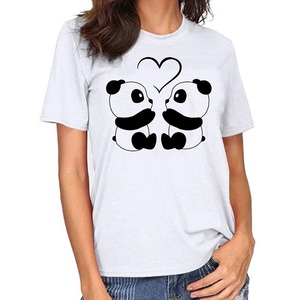 Camiseta de Manga Corta para Mujer, Cuello en V, 100% Algodón Puro, Estampado Ecológico, Personalizable, Súper Suave, Ajuste Regular, Última Moda - Product Image 5