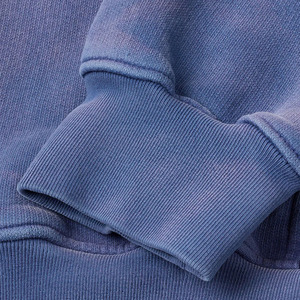 Sudadera con Capucha Vintage Indigo de 600 GSM, Unisex, con Logotipo Personalizado OEM, Transpirable, Ecológica, Estilo Urbano, para Hombre y Mujer, 100% Algodón - Product Image 5