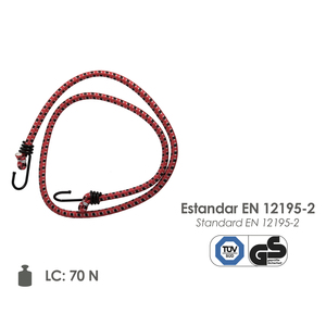 Polpo in gomma con ganci 1,0 metro 2 unità - Product Image 3