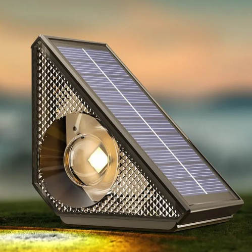 Waterproof Solar Step Light LED Foot and Body Sensing Walk Light for Courtyard Park Decoration Outdoor Lighting