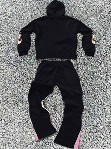 Trajes Deportivos Casuales de Invierno para Hombre al por Mayor OEM, Personalizados con Impresión DTF, 100% Algodón, Transpirables, Resistentes al Viento y Ecológicos para Gimnasio - Product Image 2