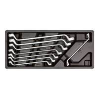 BMC Organisateur de tiroir 1/3 pour armoire, en plastique moulé par soufflage, pour jeu de clés à anneau décalées M1, noir, TB01M106B, pour rangement d'atelier
