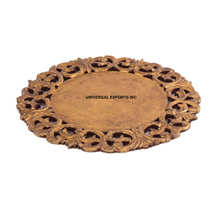 Fournisseur de plaque de chargeur en bois Design attrayant fait à la main sous la plaque Hot Selling New Luxury Charger Plate - Product Image 4