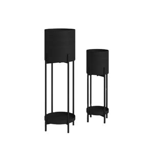 Soporte de planta de Metal recubierto de negro, maceta Premium de alta calidad, maceta elegante para el hogar, interior, exterior, decoración de jardín, uso - Product Image 1