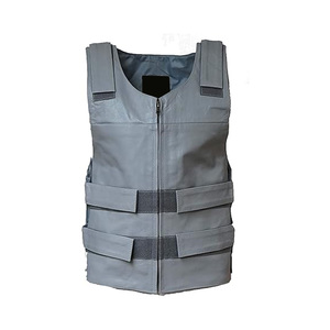 Gilet en cuir personnalisé couleur impression logo respirant meilleur design pour l'hiver usage extérieur poche - Product Image 3