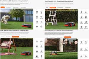 Segway Navimow X3 AI Mapping 3D <b>Camera</b> Wire-Free Smart Automatic Grass Cutting tractor Lawn Mower Robot for 0.5 to 2.5 Acre - Product Image 3