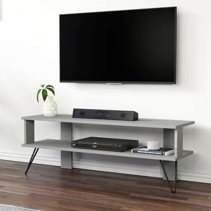 Duama Premium European Style TV Stand Gray Modern & Stylish Design Durable <b>Living</b> <b>Room</b> <b>Furniture</b> for Hotel & Hall Use - Product Image 2