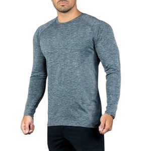 T-shirt d'entraînement pour homme en molleton 100 % coton 180g, respirant, avec impression épaisse de qualité supérieure, anti-boulochage, grandes tailles, vêtements de sport - Product Image 1