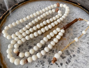 Meilleure qualité 100 battements Buffalo Bone Tasbih pour la prière prière islamique Misbaha Bone Bead Bone Subha islamique Musulman Prière Beats - Product Image 5