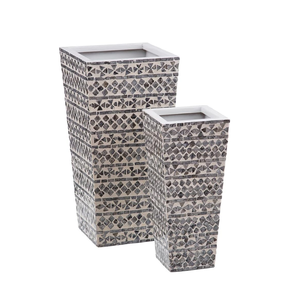 Jarrón de mesa de nácar hecho a mano moderno de Vietnam, venta al por mayor, buen precio para acentos decorativos para el hogar - Product Image 3