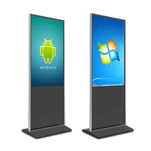 43 49 55 Zoll Innen boden stehend Digital Signage Touchscreen Totem Lcd Werbung Kiosk Vertical Player Display