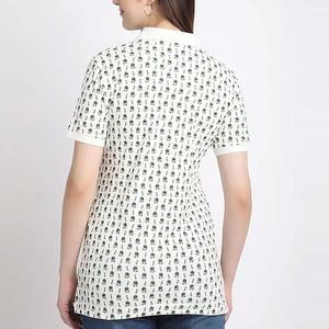 Polos à sublimation pour femmes à usage extérieur, coupe régulière, pour tenue décontractée, polo d'été pour femmes avec logo personnalisé, vente en gros - Product Image 2