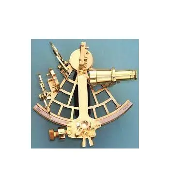 Milieu du siècle moderne en laiton navire Sextant allemand Sextant avec boîte en bois dur sextant fait à la main élégant pour la maison hôtel décor utilisation