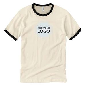 เสื้อยืดกีฬาคอกลมแขนสั้นสำหรับชายและหญิงเสื้อยืดริงเกอร์สำหรับผู้ใหญ่เสื้อยืดพิมพ์ลายด้านหน้าและด้านหลังแบบกำหนดเอง - Product Image 5