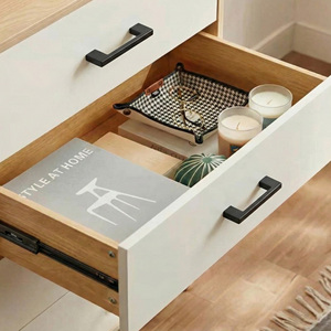 Heavy Duty Zinc Alloy Bar Furniture Handles Drawer Pulls Contemporary Design Eco-Friendly Brushed Nickel <b>Black</b> Home Office - Product Image 5