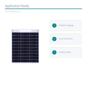 Panel Solar Flexible Monocristalino de 10W 15V para Carga Portátil - Product Image 4