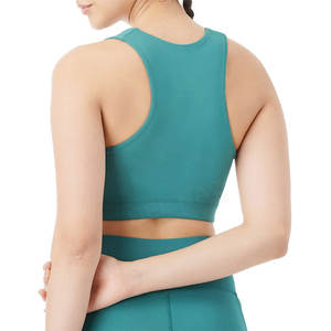 Venta al por mayor de Fitness Elástico Yoga Workout Bra Wear Ladies High Support Seamless Sports Bra Hollow Up Sujetador de alto impacto para las mujeres - Product Image 4