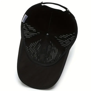 Chapeaux de sport personnalisés de haute qualité LOGO casquettes pour hommes broderie Original 6 panneaux casquette de sport noir Vintage - Product Image 3