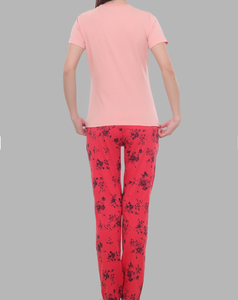 Vente chaude vêtements de nuit pour femmes et vêtements de détente imprimé pyjama ensemble à manches longues col rond haut et pantalon - Product Image 4