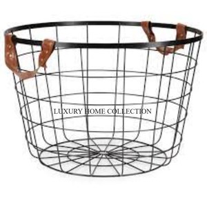 Nueva cesta de frutas y pan de hierro con artesanía atemporal ideal para cocinas de granja o estilo rústico al mejor precio - Product Image 2