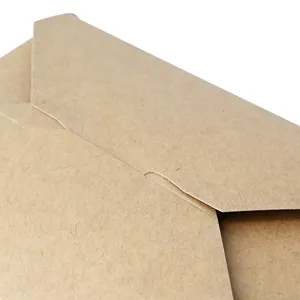 Generic Box Clean Handling Eco-Conscious And Food-Safe Rectangular 1200 Ml Brown Take-Away <b>Cardboard</b> <b>Boxes</b> - 300 pcs/carton - Product Image 5