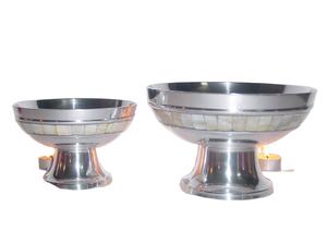 Saladier de créateur en acier inoxydable Design tendance à la mode nouveau Design personnalisé avec finition en cuivre - Product Image 2