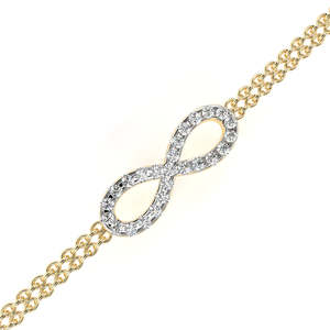 Pulsera de Diamantes Cultivados en Laboratorio de Oro de 18K, Hermosas Pulseras y Brazaletes de Diamantes - Product Image 1