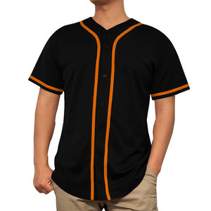 Camiseta de béisbol personalizada OEM para hombre, ropa deportiva transpirable con bordado por sublimación y entrega rápida, impresión personalizada - Product Image 1