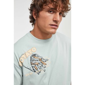 Unisex cotone oversize t-shirt per gli uomini patate progettato abbigliamento da uomo - Product Image 3