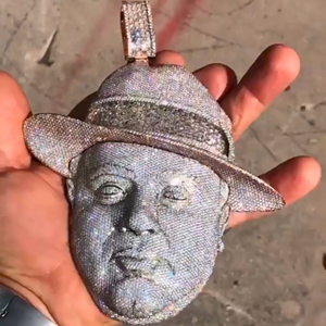 Pendentif Hip Hop mignon, 10 carats de moissanite, plaqué or, argent sterling 925, haute qualité, personnalisé, bijoux fins glacés, breloques pour fête - Product Image 2