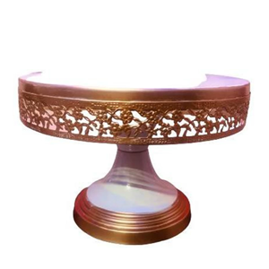 Soporte de pastel hecho a mano de cobre antiguo Metal de la más alta calidad para eventos y fiestas en casa con estilo Lujoso para compradores - Product Image 1
