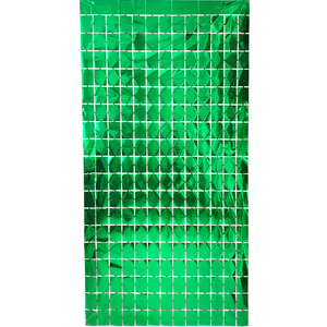 Rideaux de fenêtre <span class=keywords><strong>rideau</strong></span> feuille métallique <span class=keywords><strong>rideau</strong></span> 1*2m fabricant brillant petit <span class=keywords><strong>carré</strong></span> pour fournitures de fête décoration de mariage - Product Image 4