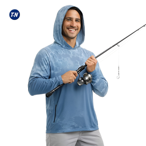 Sweat à capuche de pêche personnalisé et confortable, motif camouflage, design sublimé, UPF 50, respirant, séchage rapide, antibactérien, grande taille, unisexe - Product Image 1