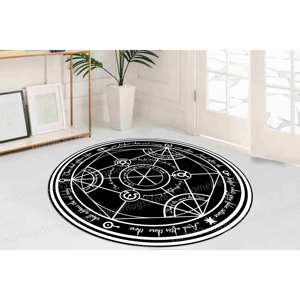 Alfombra FMA Transmutation, Alfombra Redonda, Alfombras de Manga, Alfombra Moderna, Alfombra de Chenilla - Product Image 4