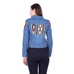 Vestes en jean décontractées surdimensionnées pour femmes, style 2024, automne/hiver, respirantes, imperméables, services OEM - Product Image 2