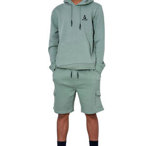 2026 Personalized Logo <b>Hoodies</b> <b>Short</b> <b>Set</b> Breathable Wholesale Price <b>Men</b> <b>Hoodies</b> <b>Short</b> <b>Set</b> - Product Image 1