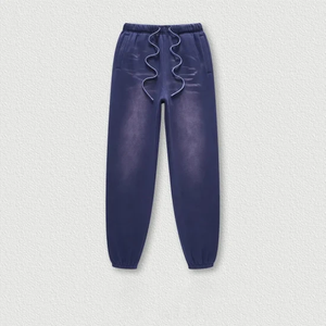 Sudadera de gran tamaño personalizada de Streetwear | Conjunto de sudadera con capucha y pantalones de chándal de felpa francesa gruesa | Chándal lavado Sunfade para hombres - Product Image 5