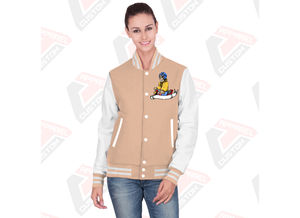 Venta caliente de las mujeres Casual Street Wear Varsity Jacket Nueva moda de impresión personalizada chaqueta transpirable para las mujeres - Product Image 3