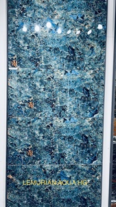 Carreaux de sol en porcelaine marbrée 600*1200 mm, épaisseur 8,8 mm, surface lisse et brillante, fabriqués en Inde - Product Image 5