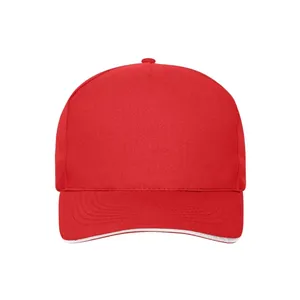 Gorra Cappellino de 5 Paneles, Estilo Sandwich, de Algodón Orgánico, Artículos Promocionales Sostenibles - Product Image 5