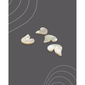 White MOP <b>Dog</b> Pearl Pendant <b>Charm</b> - Product Image 3