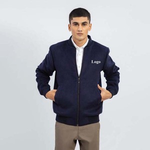 แจ็กเก็ตบอมเบอร์แจ็คเก็ตบอมเบอร์แขนเสื้อแข็งด้านหลังสุดเท่สวมใส่ง่าย - Product Image 2