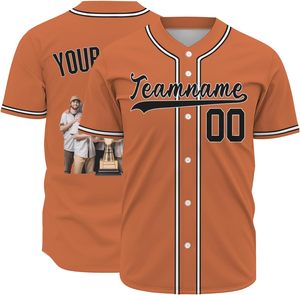 Vente en gros OEM unisexe bouton complet maillot de baseball logo personnalisé uniformes pour jeunes séchage rapide nom sublimation bouton uniformes haut - Product Image 3