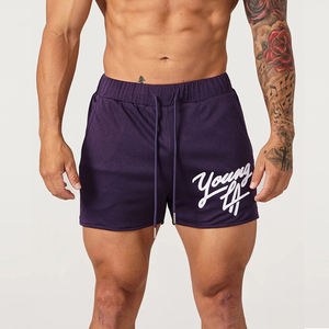 Pantalones cortos de malla Logotipo personalizado Entrenamiento Pantalones cortos de verano para hombre Fitness Deportes Baloncesto Gimnasio Pantalones cortos de malla con bolsillo solo para hombres - Product Image 6