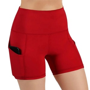 Shorts de sport respirants pour femmes, 100% coton, taille élastique, séchage rapide, molleton, taille mi-haute, 240g - Product Image 6