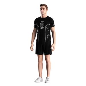 T-shirt Rash Guard à manches courtes personnalisé par sublimation, respirant, pour homme, en tissu rafraîchissant, séchage rapide, coutures plates, protection solaire, pour activités aquatiques - Product Image 1