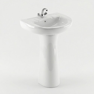 Lavabo Moderno con Pedestal Sany para Baño, Hospital o Apartamento - Product Image 2
