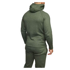 Custom Mens Winter Solid Gym Sport Chándales Sudadera con capucha y Jogger Activewear - Product Image 4