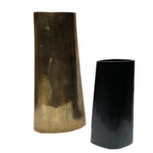 Pièce de temps or Vases à fleurs en métal aluminium poli miroir Vase à fleurs Supports pour mariage - Product Image 2